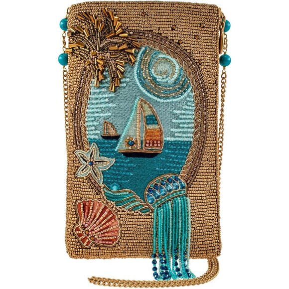 Sail Away Beaded Crossbody Phone Bag multicolor compact stylish